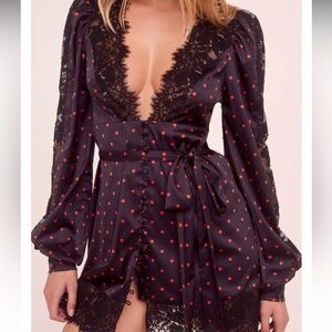 For Love and Lemons Mini Dress Polka Dot